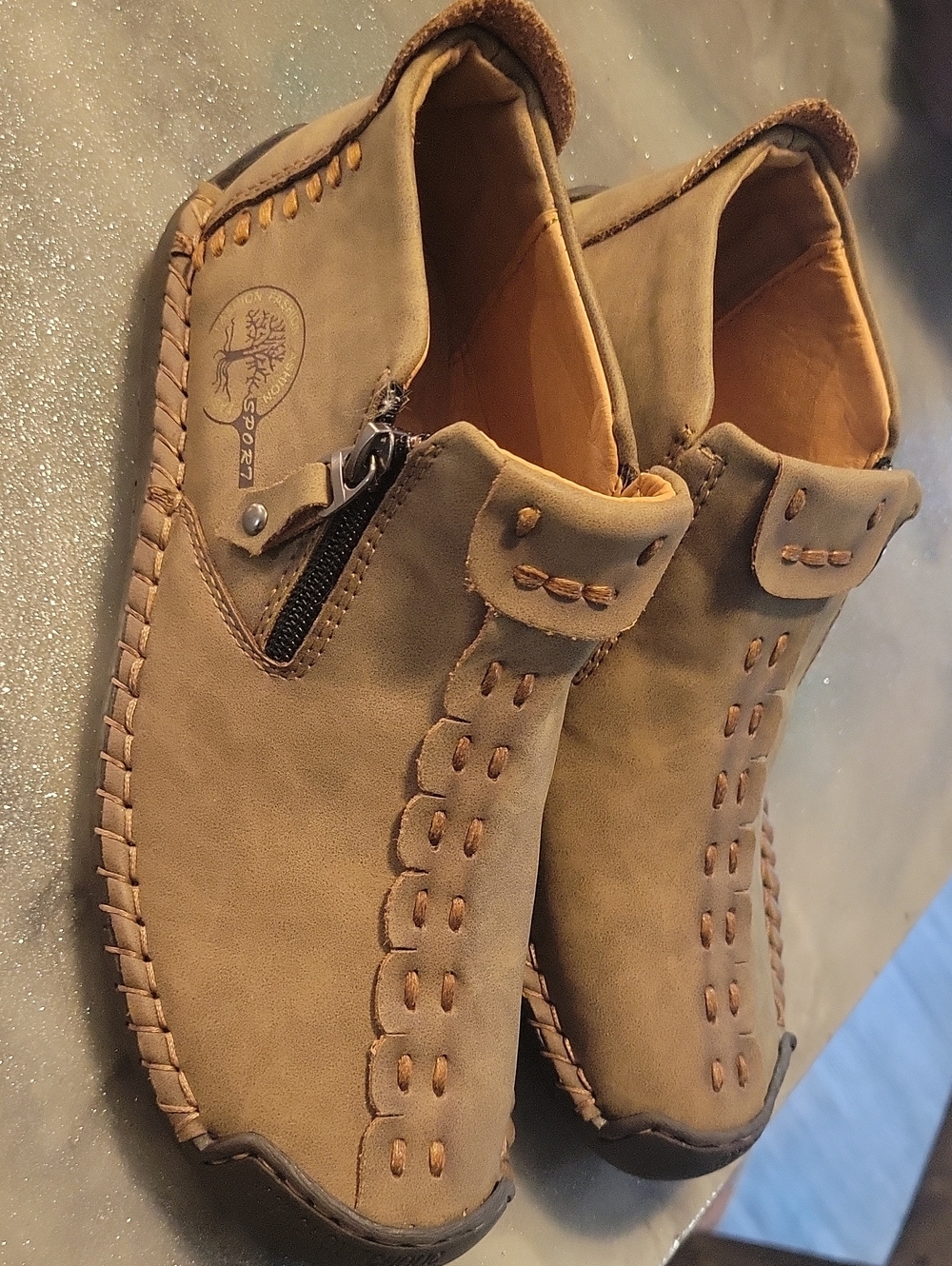 Men's Casual Slip-On Loafers - Tan
